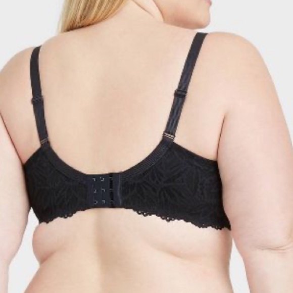 Auden Bra 42D Smooth Lace Plunge Push-Up Bra - Picture 2 of 5